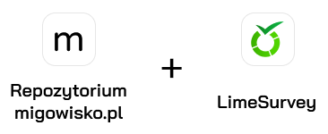 Logo strony repozytorium.migowisko.pl oraz logo aplikacji LimeSurvey